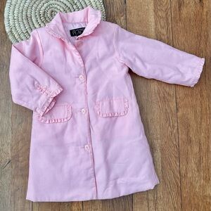 The Children’s Place Pink Ruffled Toddler Pea Coat